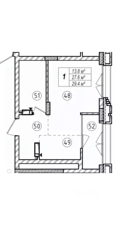 Студия Новосибирская область, Новосибирск ул. Немировича-Данченко, ... - Фото 2