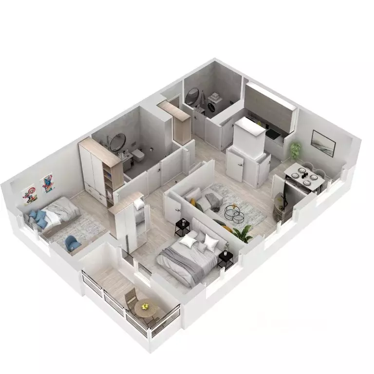 3-к кв. Приморский край, Владивосток ул. Расула Гамзатова, 7к1 (62.0 ... - Фото 2