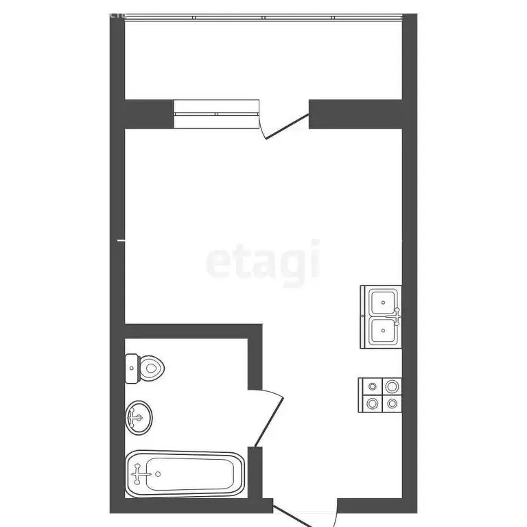 Квартира-студия: Батайск, Северная улица, 2Ак2 (30.3 м) - Фото 0