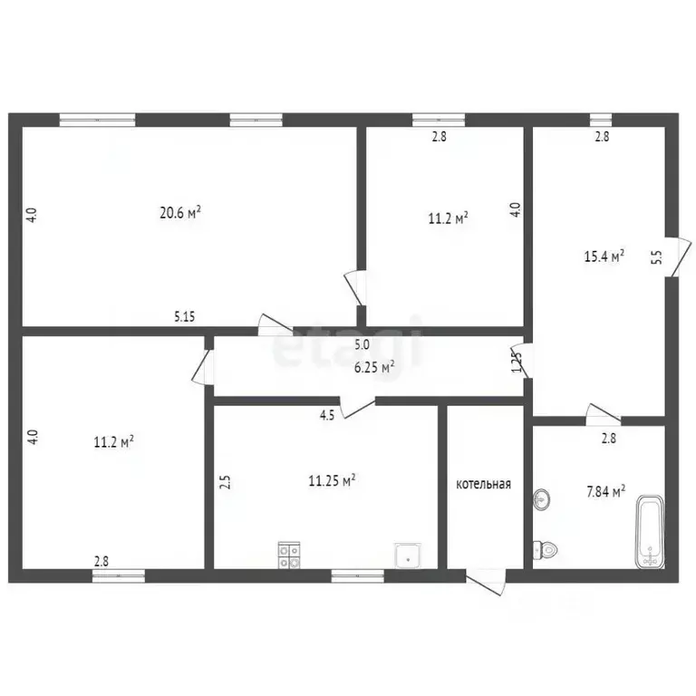 3-к кв. Тюменская область, с. Исетское ул. Кирова, 55 (69.0 м) - Фото 1