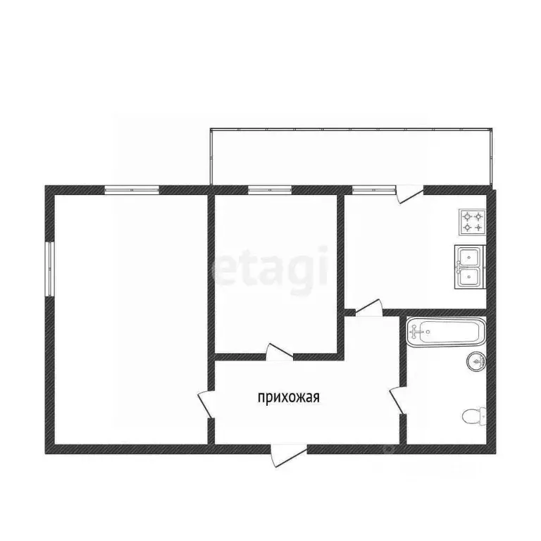 2-к кв. Костромская область, Кострома ул. Даремская, 5 (60.0 м) - Фото 1