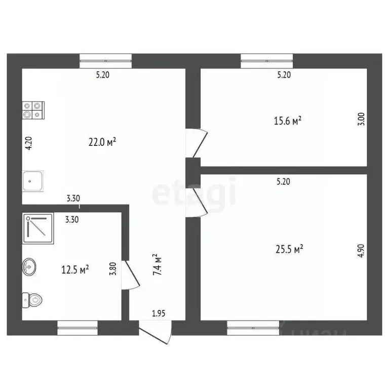 Дом в Тюменская область, Тюменский муниципальный округ, с. Перевалово  ... - Фото 1