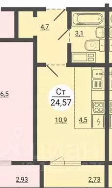 Студия Челябинская область, Челябинск Университетская Набережная ул., ... - Фото 2
