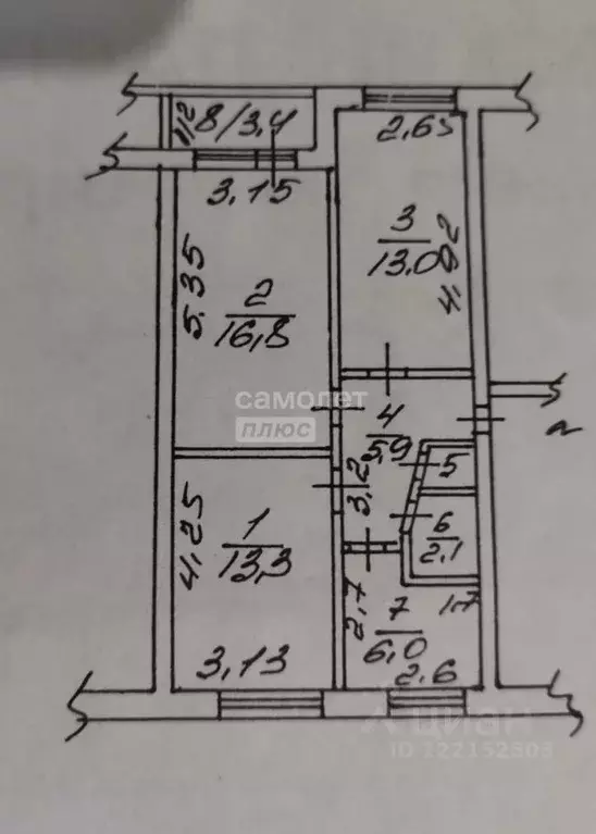 3-к кв. Краснодарский край, Геленджик городской округ, с. Кабардинка ... - Фото 2