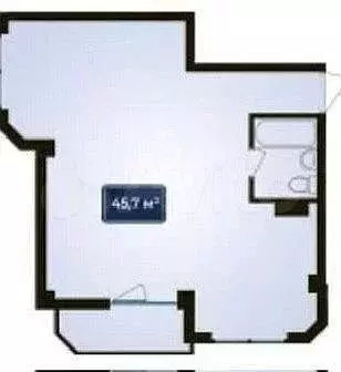 2-к. квартира, 46,1 м, 5/11 эт. - Фото 0