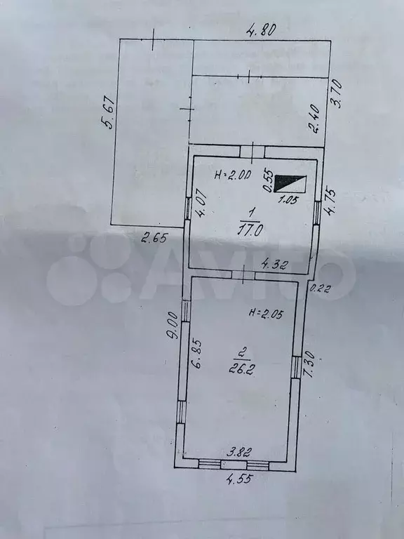 Дом 43,2 м на участке 17,6 сот. - Фото 0