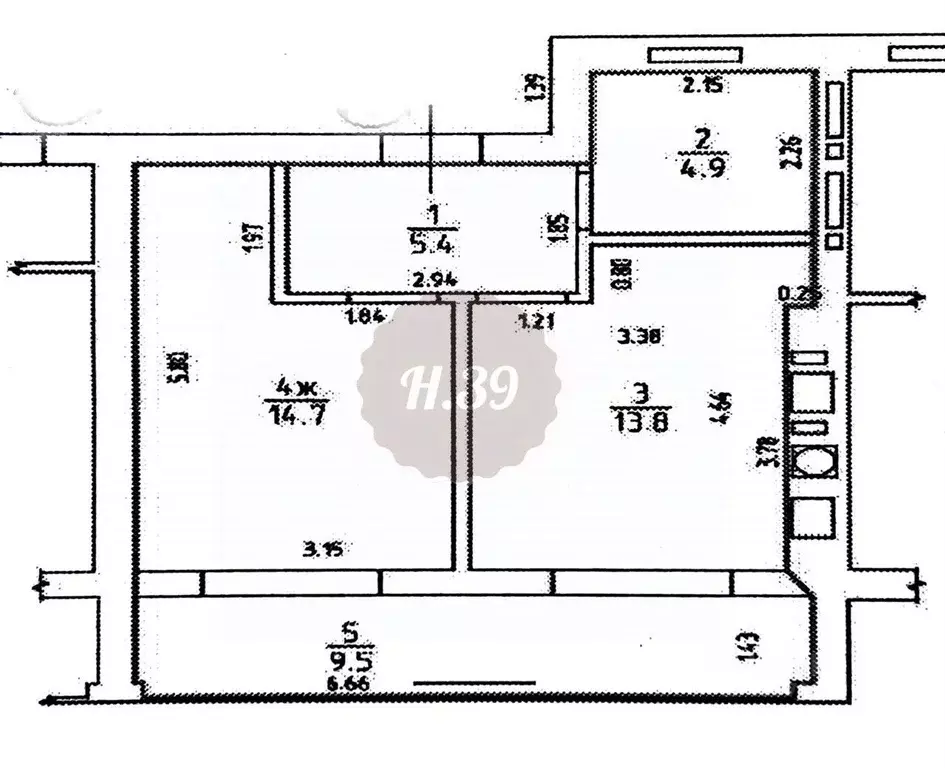 1-к кв. Калининградская область, Калининград Артиллерийская ул., 34 ... - Фото 1