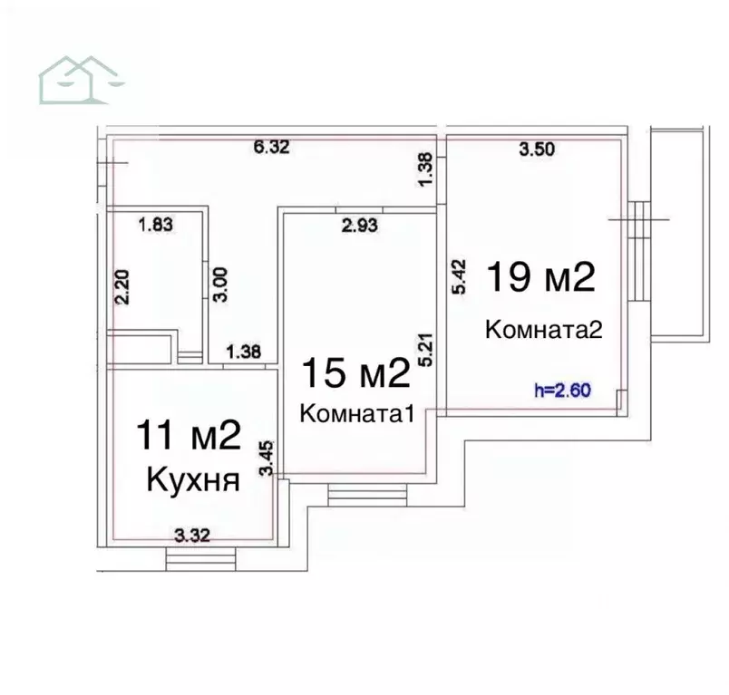 3-к кв. Воронежская область, Воронеж бул. Олимпийский, 12 (86.0 м) - Фото 1