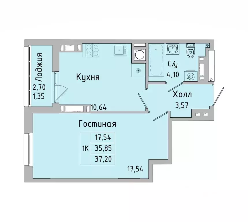 1-к кв. Ростовская область, Батайск ул. Ушинского, 27Ак3 (37.49 м) - Фото 0