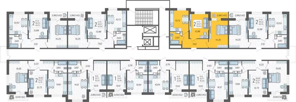 2-комнатная квартира: Краснодар, жилой комплекс Смородина (50.5 м) - Фото 1