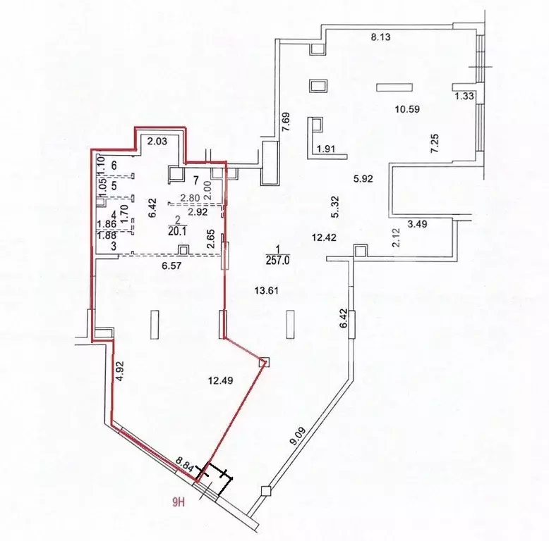 Помещение свободного назначения в Москва Каширский проезд, 25к2 (100 ... - Фото 2