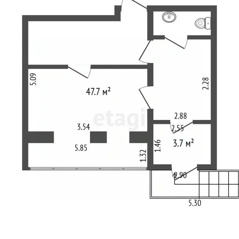 Офис в Пермский край, Пермь Кировоградская ул., 37А (48 м) - Фото 2