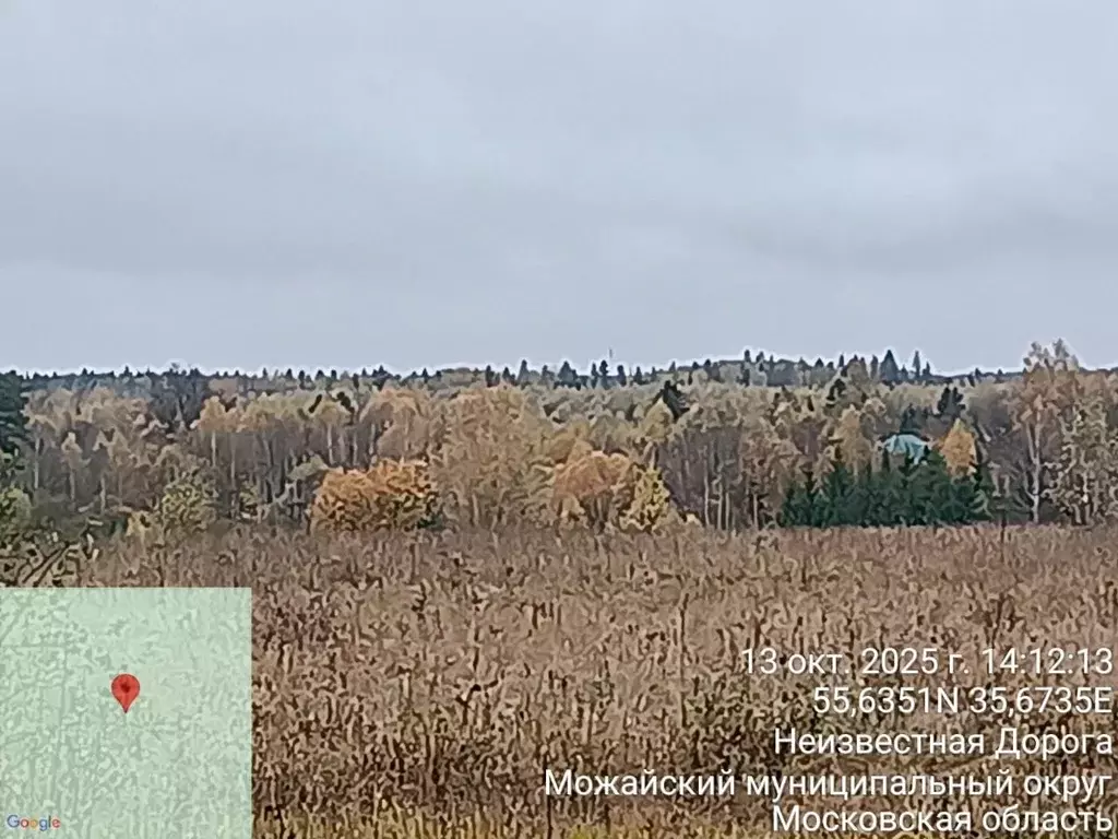 Участок в Московская область, Можайский муниципальный округ, д. ... - Фото 1