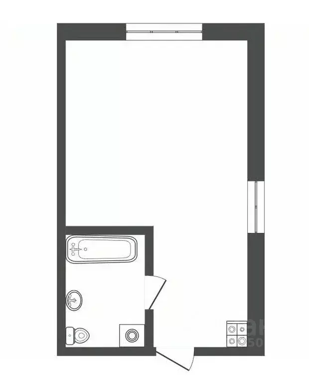 1-к кв. Костромская область, Кострома Центральная ул., 48 (23.6 м) - Фото 1