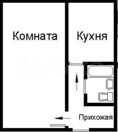 1-к. квартира, 31 м, 4/6 эт. - Фото 0