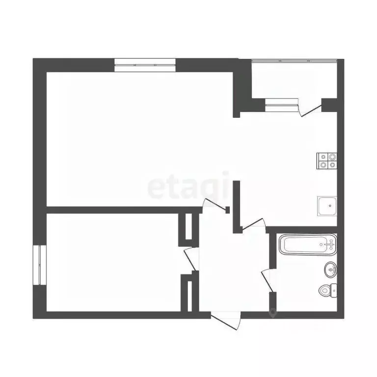 1-к кв. Омская область, Омск ул. Красный Путь, 101к2 (42.0 м) - Фото 2