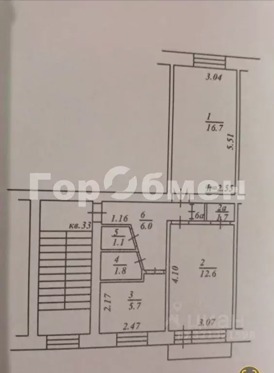 2-к кв. Владимирская область, Покров Петушинский район, ул. Быкова, 1 ... - Фото 2