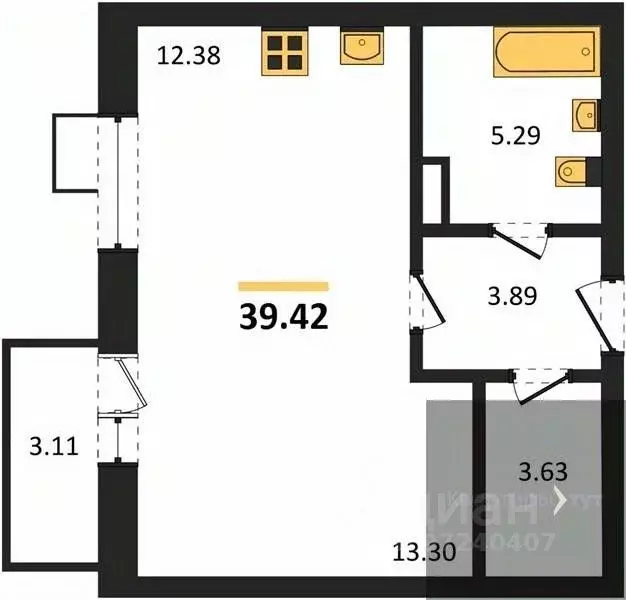 Студия Воронежская область, Рамонский район, Яменское с/пос, пос. ... - Фото 1
