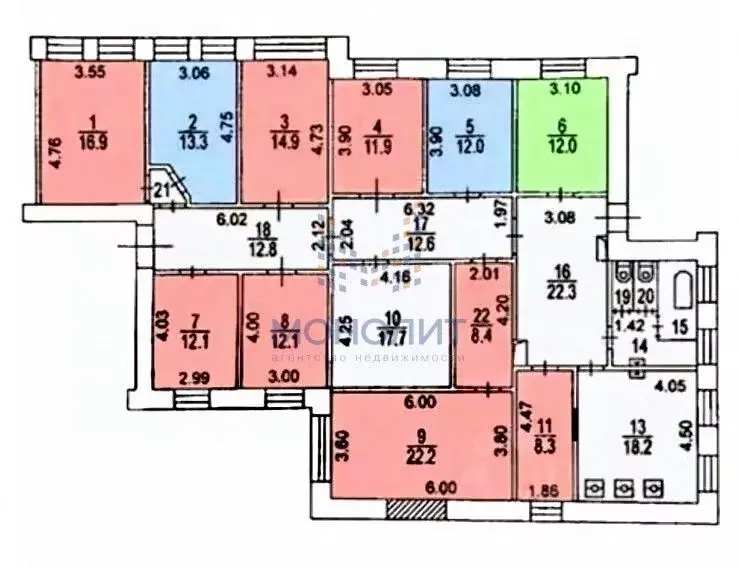 6-к кв. Москва Мясницкая ул., 15 (241.0 м) - Фото 2