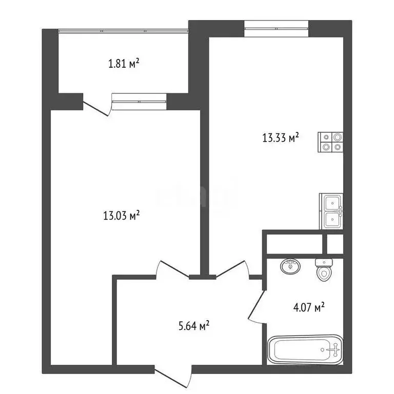 1-комнатная квартира: Москва, Феодосийская улица, 7к4 (37.88 м) - Фото 0