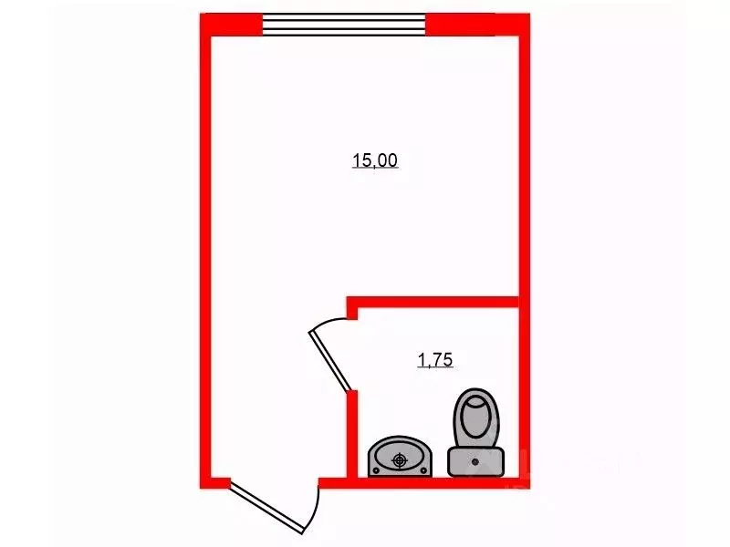 Комната Санкт-Петербург Московский просп., 45Б (15.0 м) - Фото 1