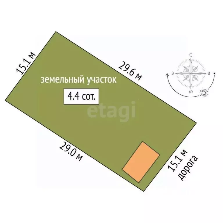 Участок в Севастополь Кипарис СНТ, Морской кв-л,  (4.4 сот.) - Фото 2