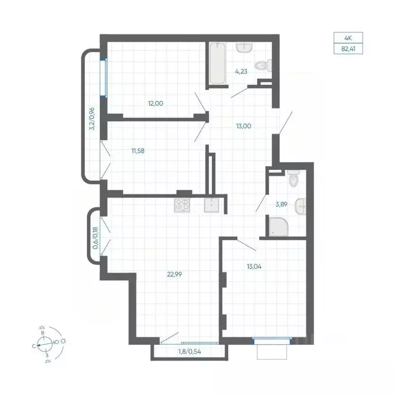 3-к кв. Челябинская область, Челябинский городской округ, пос. ... - Фото 1