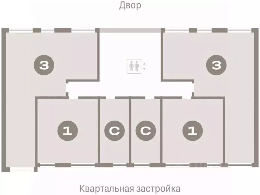 Студия Тюменская область, Тюмень Мысовская ул., 26к1 (24.89 м) - Фото 1