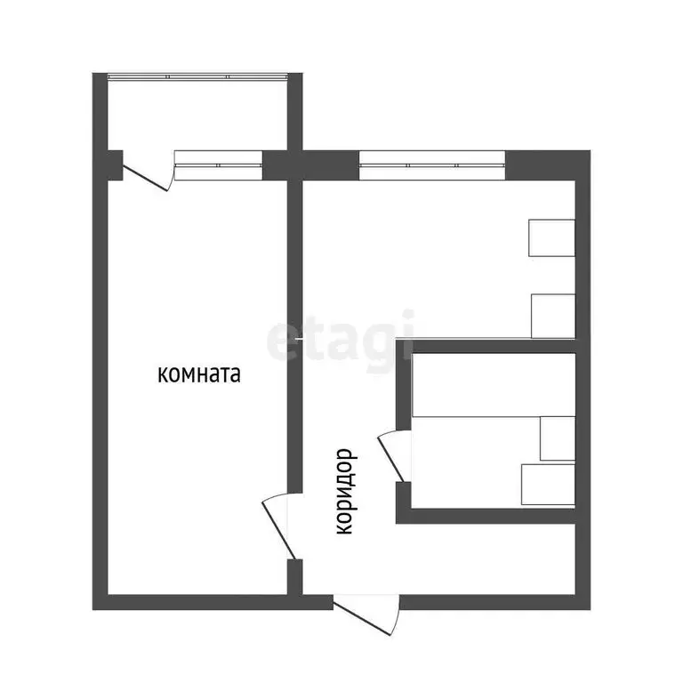 1-комнатная квартира: Воронеж, улица Богдана Хмельницкого, 54Б (37.5 ... - Фото 1