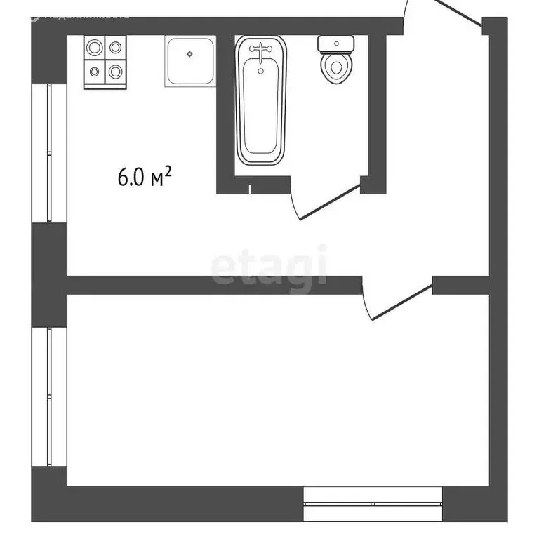 1-комнатная квартира: Выкса, микрорайон Гоголя, 25 (29.4 м) - Фото 0