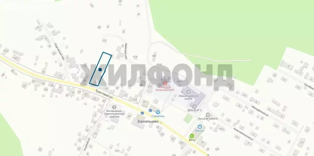 Участок в село Зоркальцево, Трактовая улица (25 м) - Фото 2