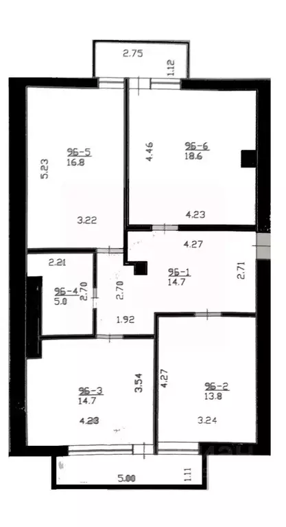 3-к кв. Севастополь ул. Степаняна, 10Б (87.0 м) - Фото 2