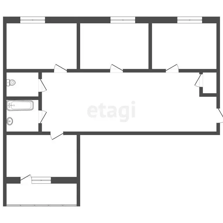 3-комнатная квартира: Муром, Кленовая улица, 34 (62.6 м) - Фото 0