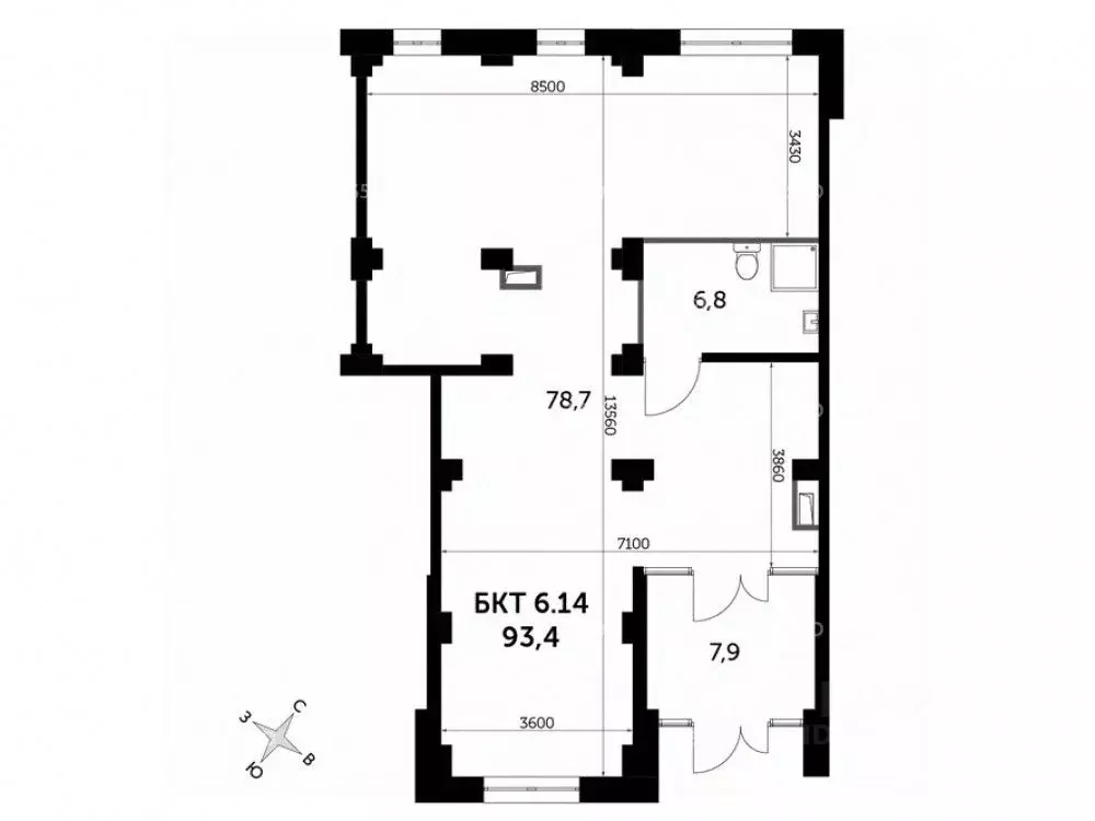 Торговая площадь в Московская область, Люберцы ул. Рождественская, 6 ... - Фото 2