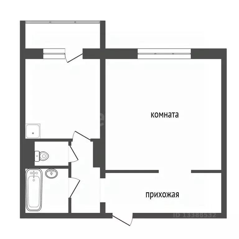 1-к кв. Красноярский край, Красноярск Нанжуль-Солнечный мкр, ул. ... - Фото 2