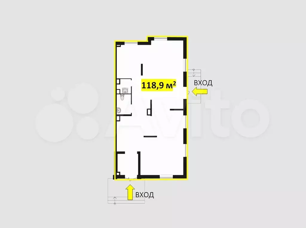 ЖК  Квартал Некрасовка , 118.9 м2, торговое помеще - Фото 0