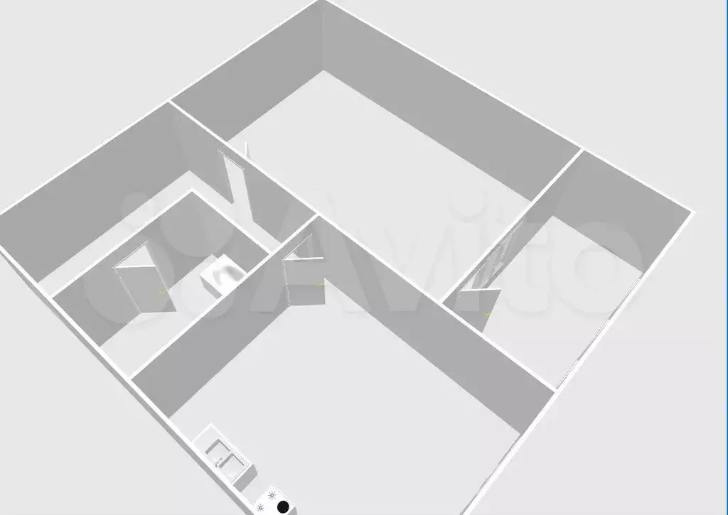 1-к. квартира, 40 м, 4/15 эт. - Фото 1