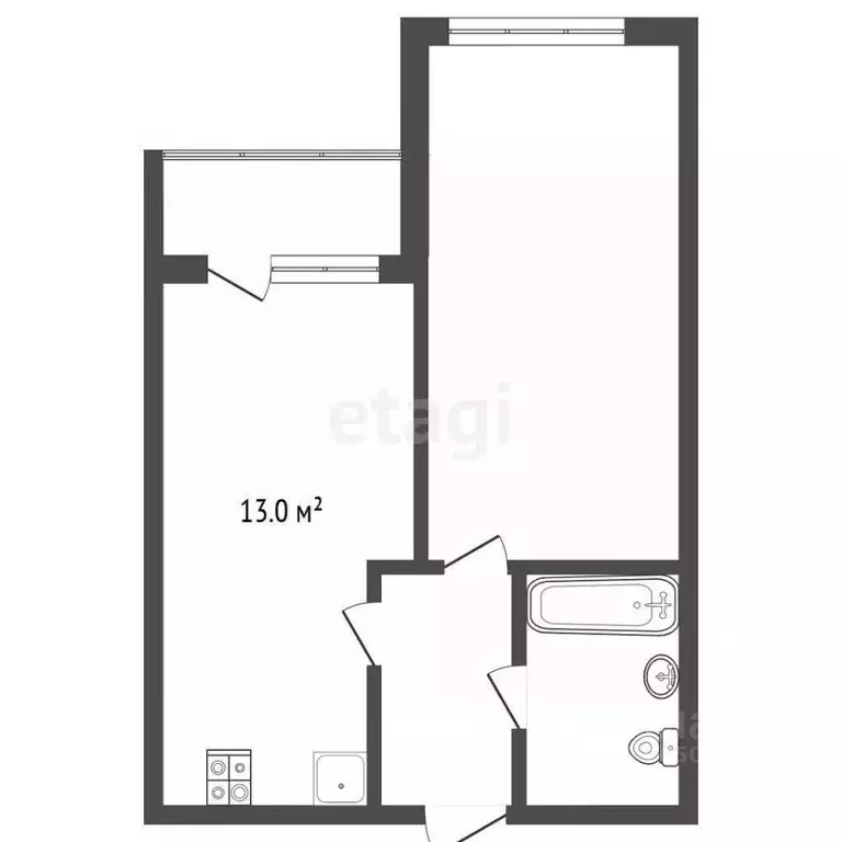 1-к кв. Севастополь ул. Челнокова, 17к2Е (39.0 м) - Фото 0