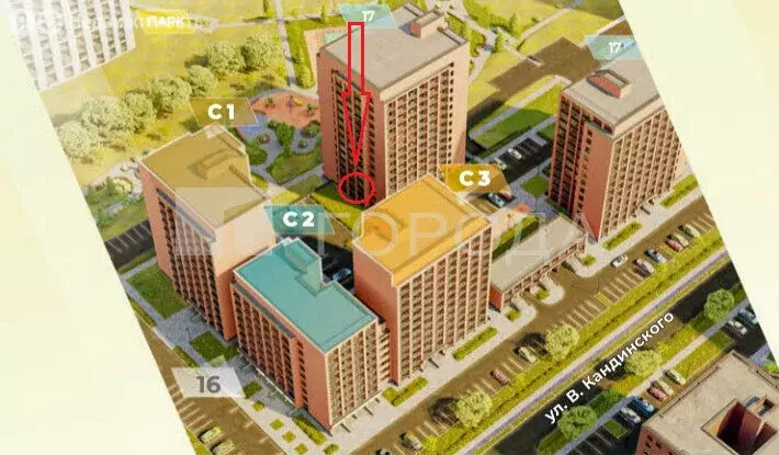 1-комнатная квартира: Кисловка, микрорайон Левобережный, улица Василия ... - Фото 2