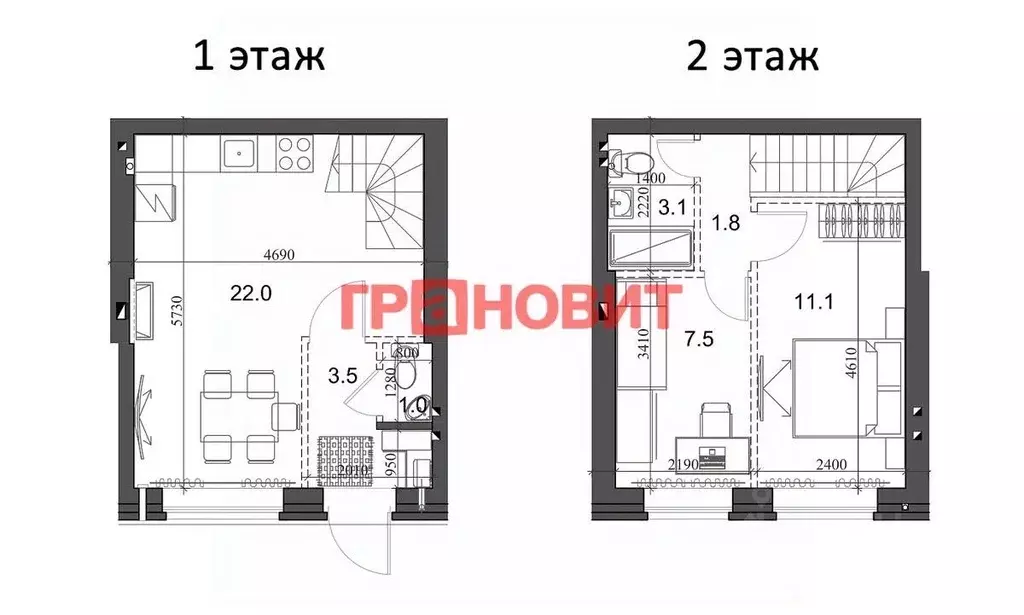 2-к кв. Новосибирская область, Новосибирский район, Мичуринский ... - Фото 1