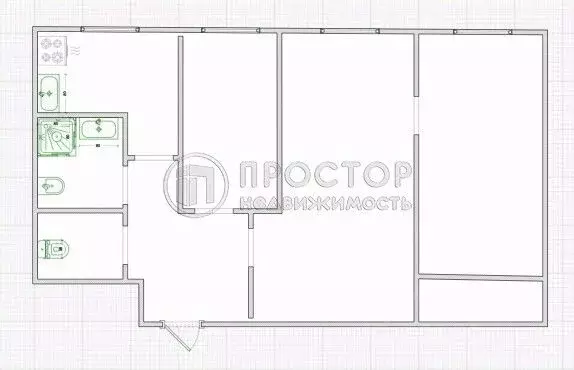 3-к кв. Москва Барклая ул., 16К4 (55.0 м) - Фото 2