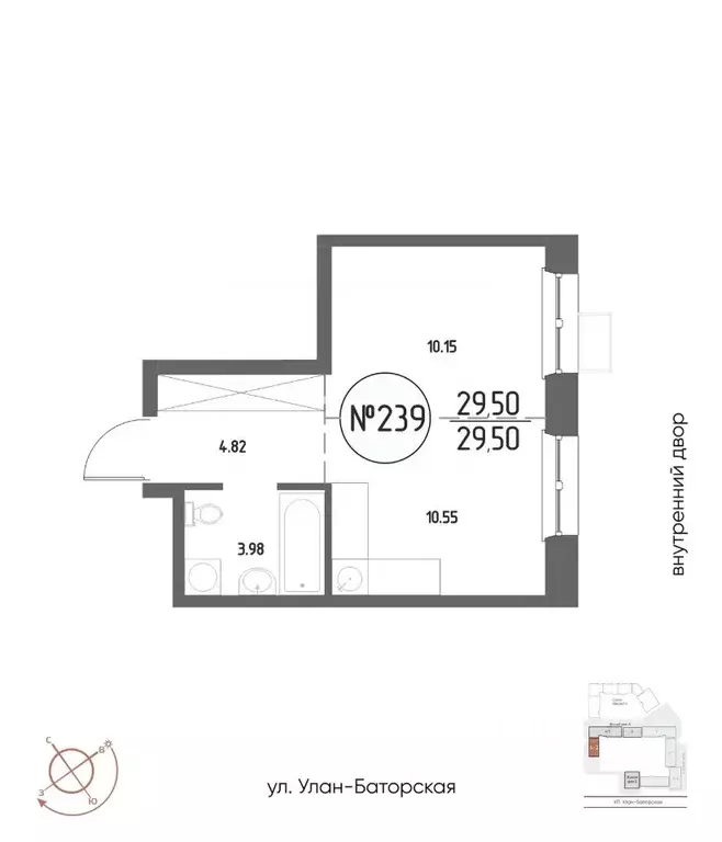 1-к кв. Иркутская область, Иркутск Макс жилой комплекс (29.5 м) - Фото 1