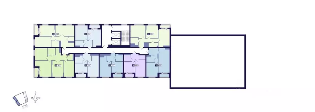 3-к кв. Саха (Якутия), Якутск ул. Новопортовская, 1А/1 (61.2 м) - Фото 1