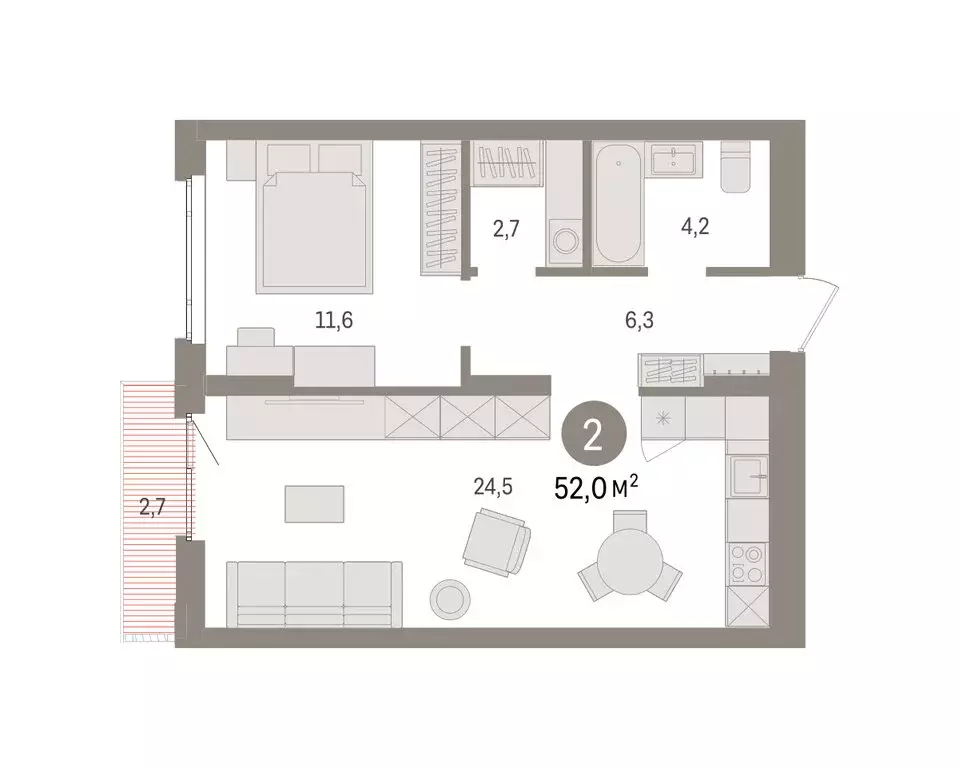 1-комнатная квартира: Екатеринбург, жилой район Сортировочный, ... - Фото 1