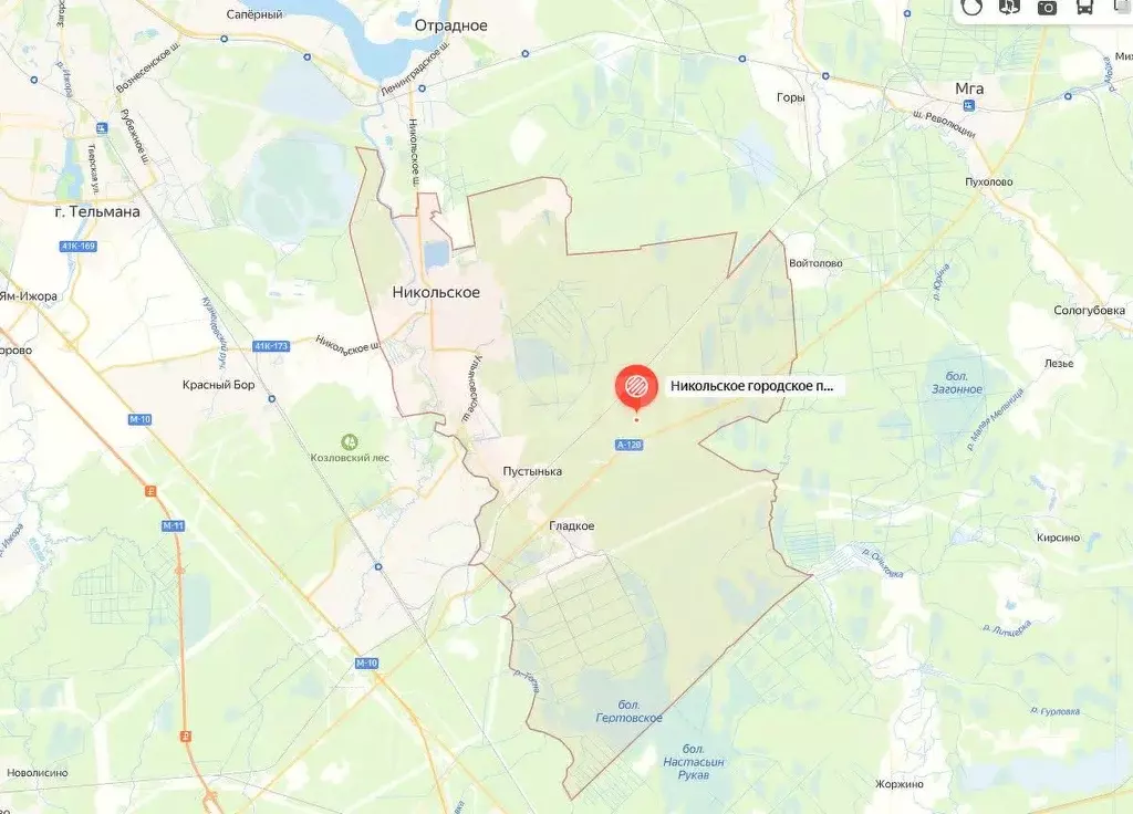 Участок в Ленинградская область, Никольское Тосненский район, Лесное-1 ... - Фото 0