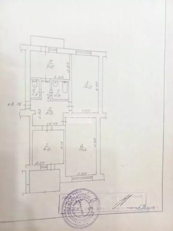 3-к кв. Краснодарский край, Динская ст-ца ул. Красная, 24 (65.0 м) - Фото 1