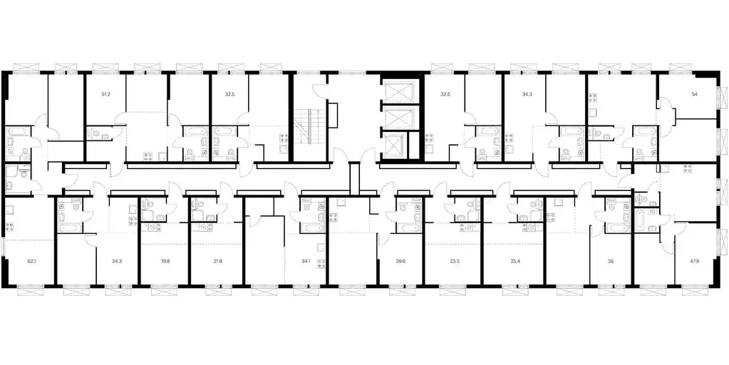 Студия Москва Кольская 8 жилой комплекс, 2.1 (25.4 м) - Фото 1