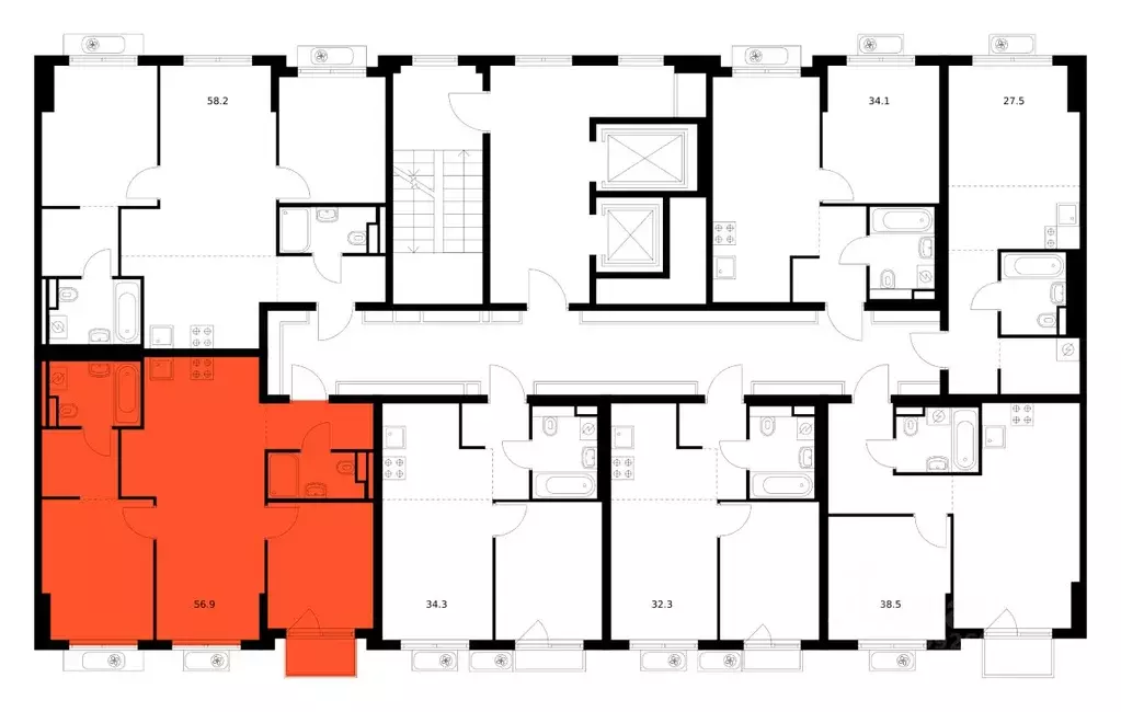 2-к кв. Московская область, Ленинский городской округ, Боброво пгт ... - Фото 2
