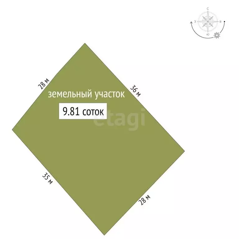 Участок в Барышевский сельсовет, ДНП Лазурный берег (9.81 м) - Фото 1