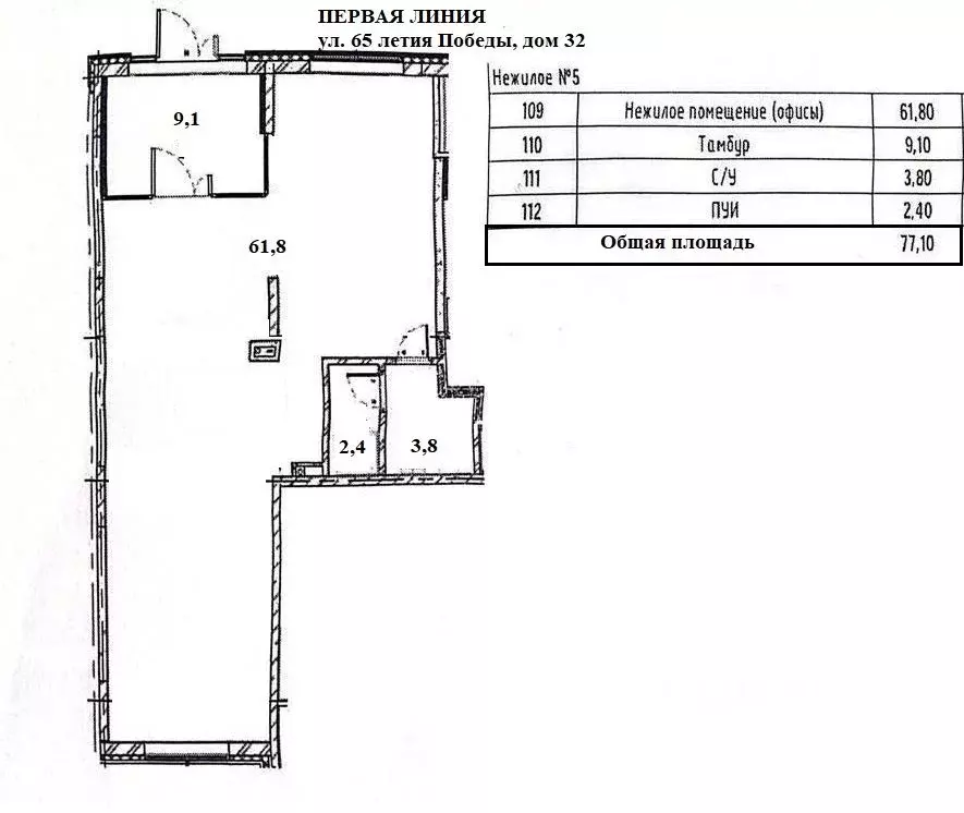 Торговая площадь в Пензенская область, Пенза ул. 65-летия Победы, 32 ... - Фото 2